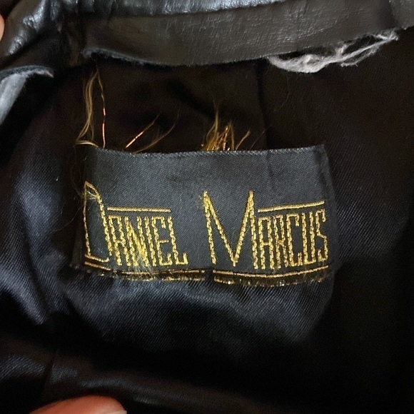 Daniel Marcus Vintage Black Leather Pencil Skirt Size S - Picture 8 of 11